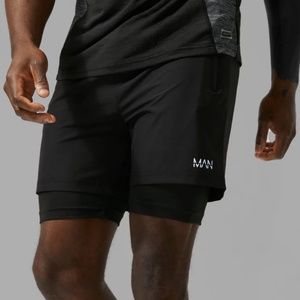 Boohoo Man Active | 2-n-1 shorts